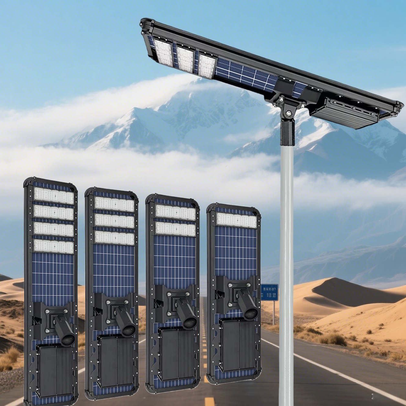 DL-YT-G all-in-one solar street light product image