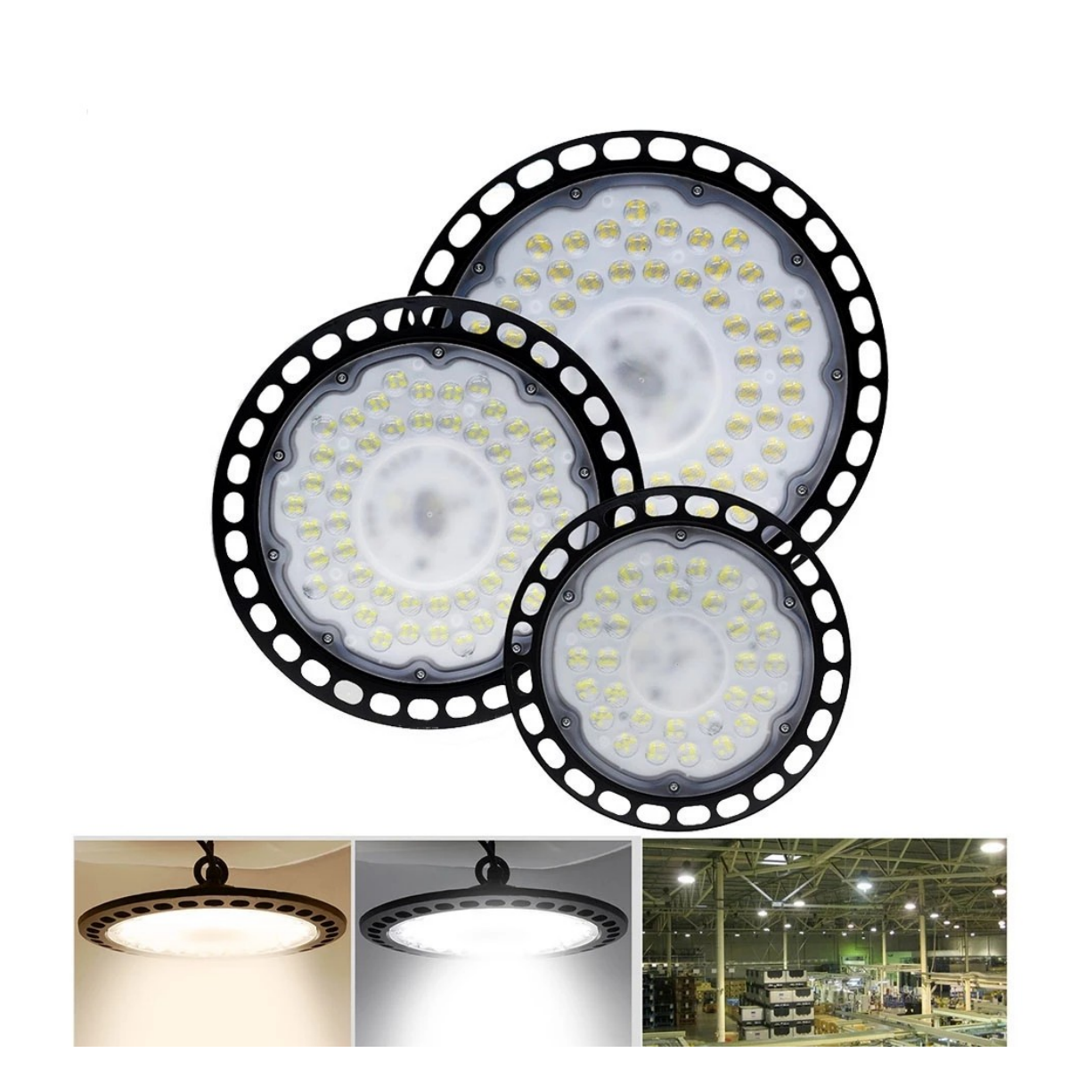 JY-006 High Bay LED Lamp 100W-200W Power and Cable Guide