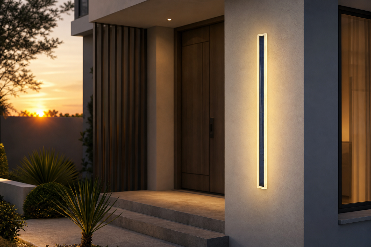 How to Select a Solar Linear Outdoor Wall Light for Villas and Resorts