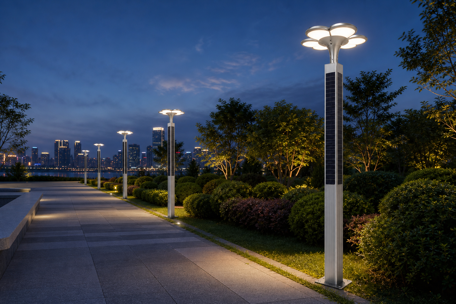 DL-YT-W Flower Solar Garden Light for Parks and Public Landscapes