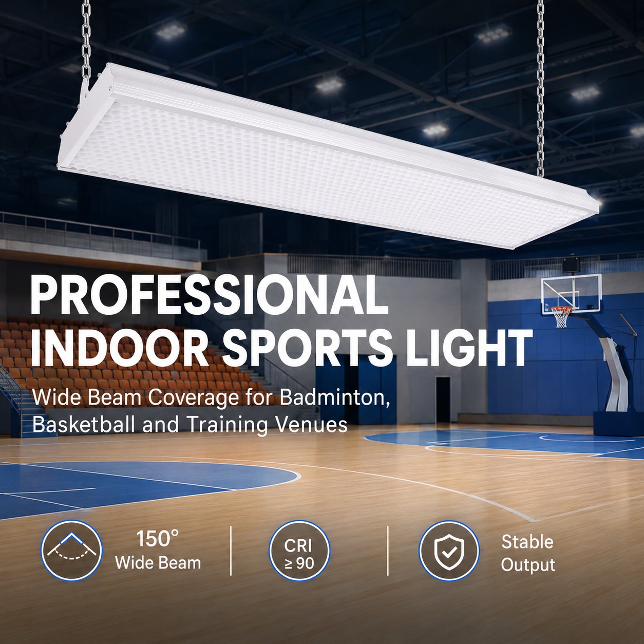 Badminton Light Setup for Multi-Court Halls: BD-005 Suspended Guide