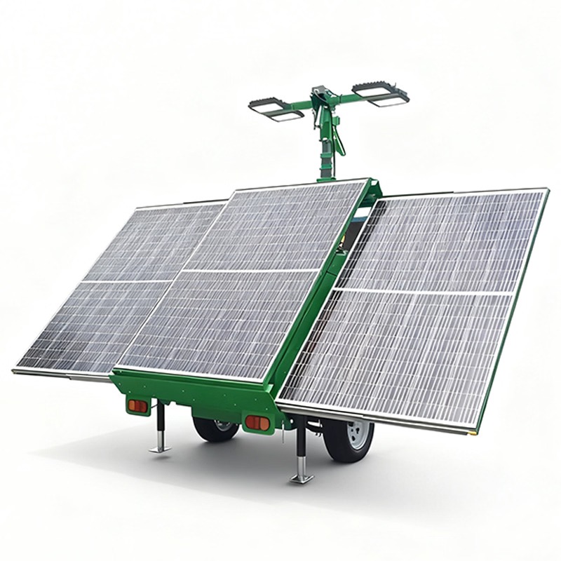 TWL-002 green solar LED light tower product image