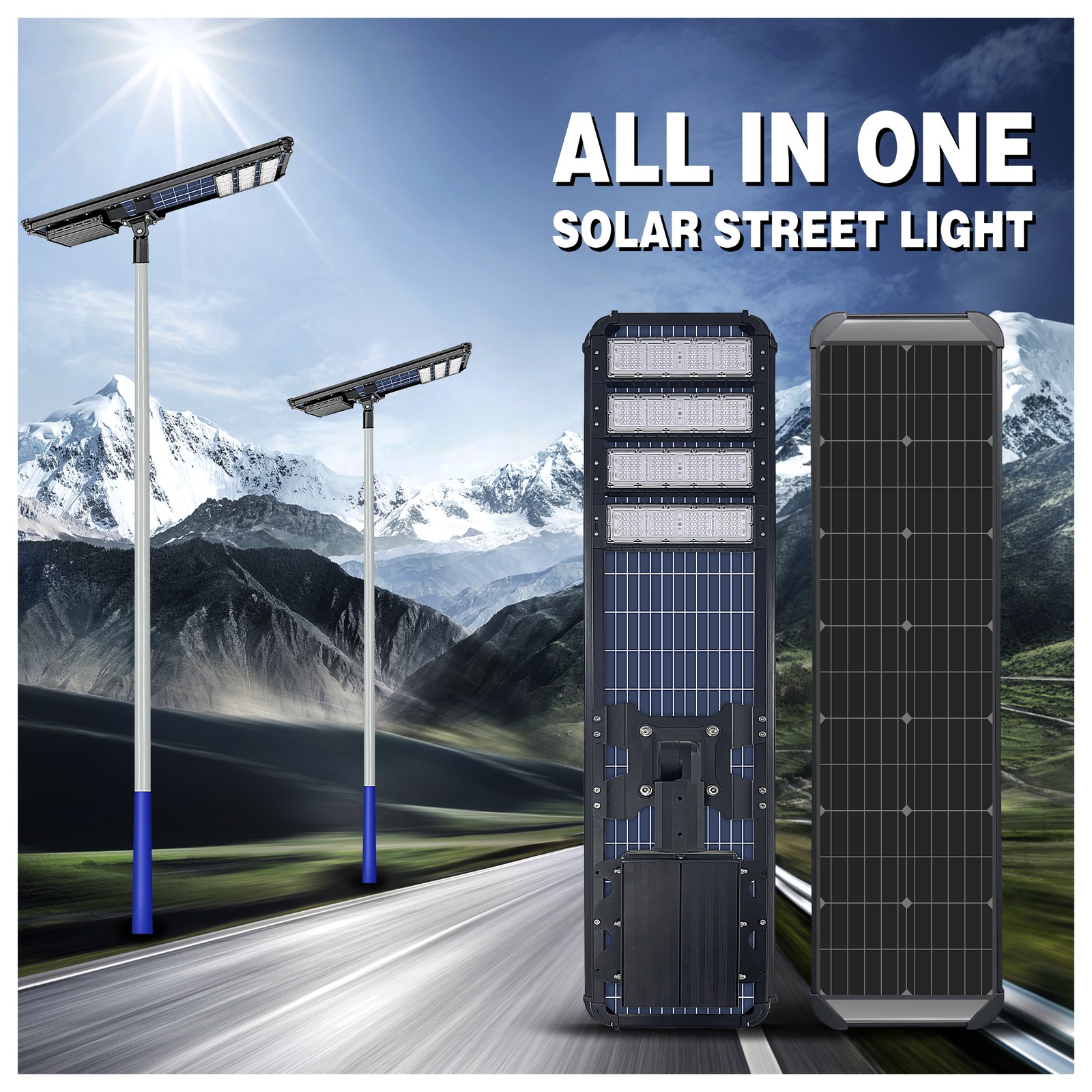 DL-YT-G Series All-in-One Solar Street Light for Road Projects