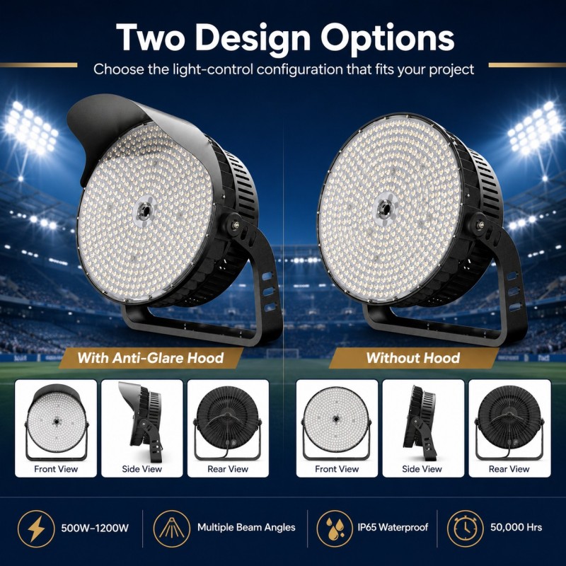 OTL-007 Round LED Stadium Light 500W-1200W