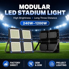 OTL-006 Modular LED Stadium Light 240W-1200W