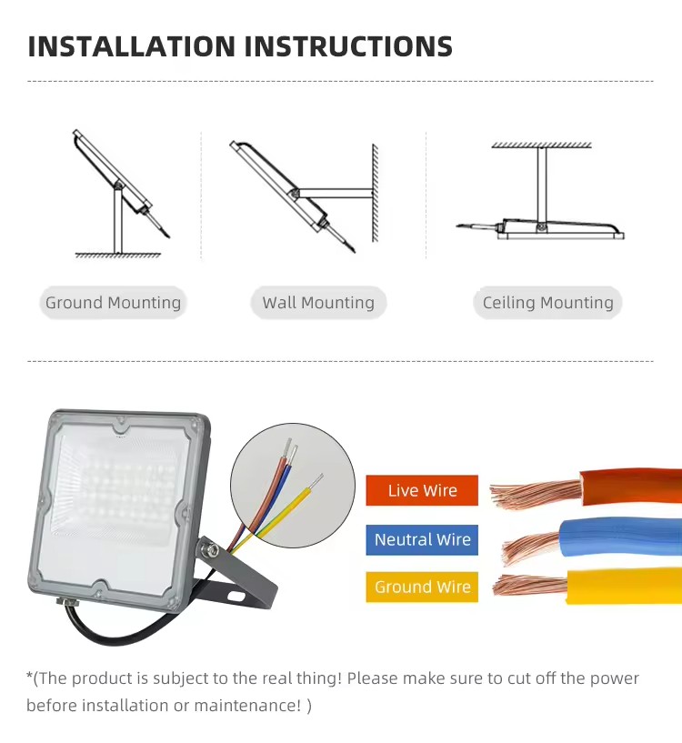 OTL-002 AC LED Flood Light 10W-300W