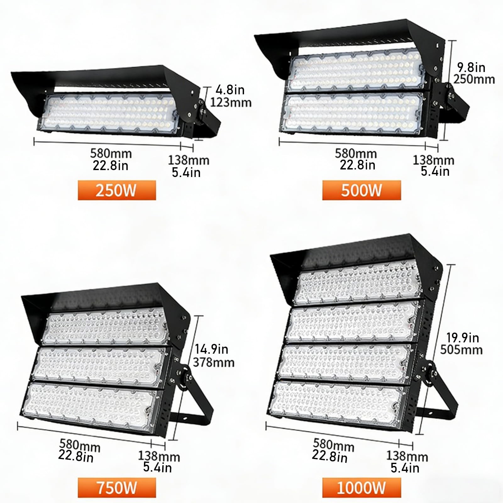 OTL-005 LED High Mast Flood Light 250W-1500W
