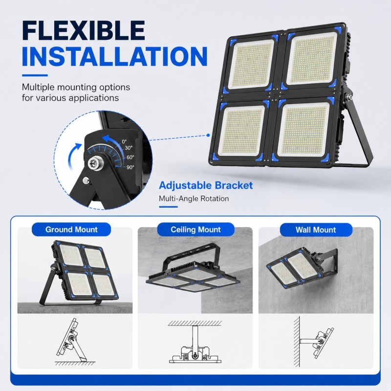 OTL-006 Modular LED Stadium Light 240W-1200W