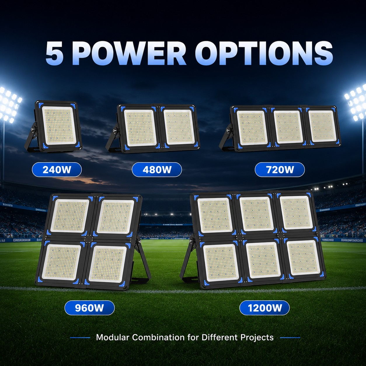 OTL-006 Modular LED Stadium Light 240W-1200W