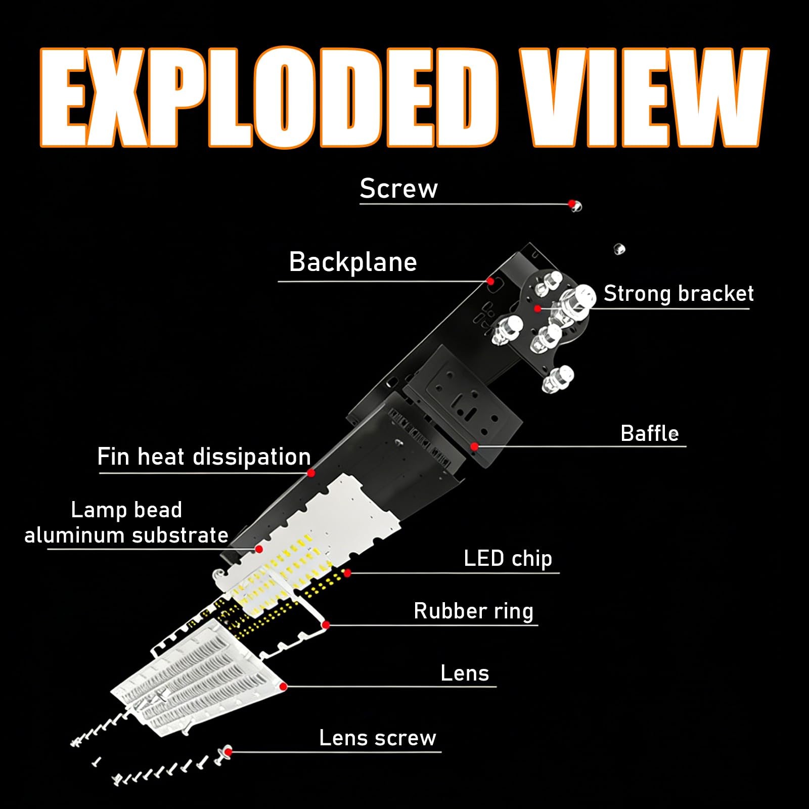 OTL-005 LED High Mast Flood Light 250W-1500W
