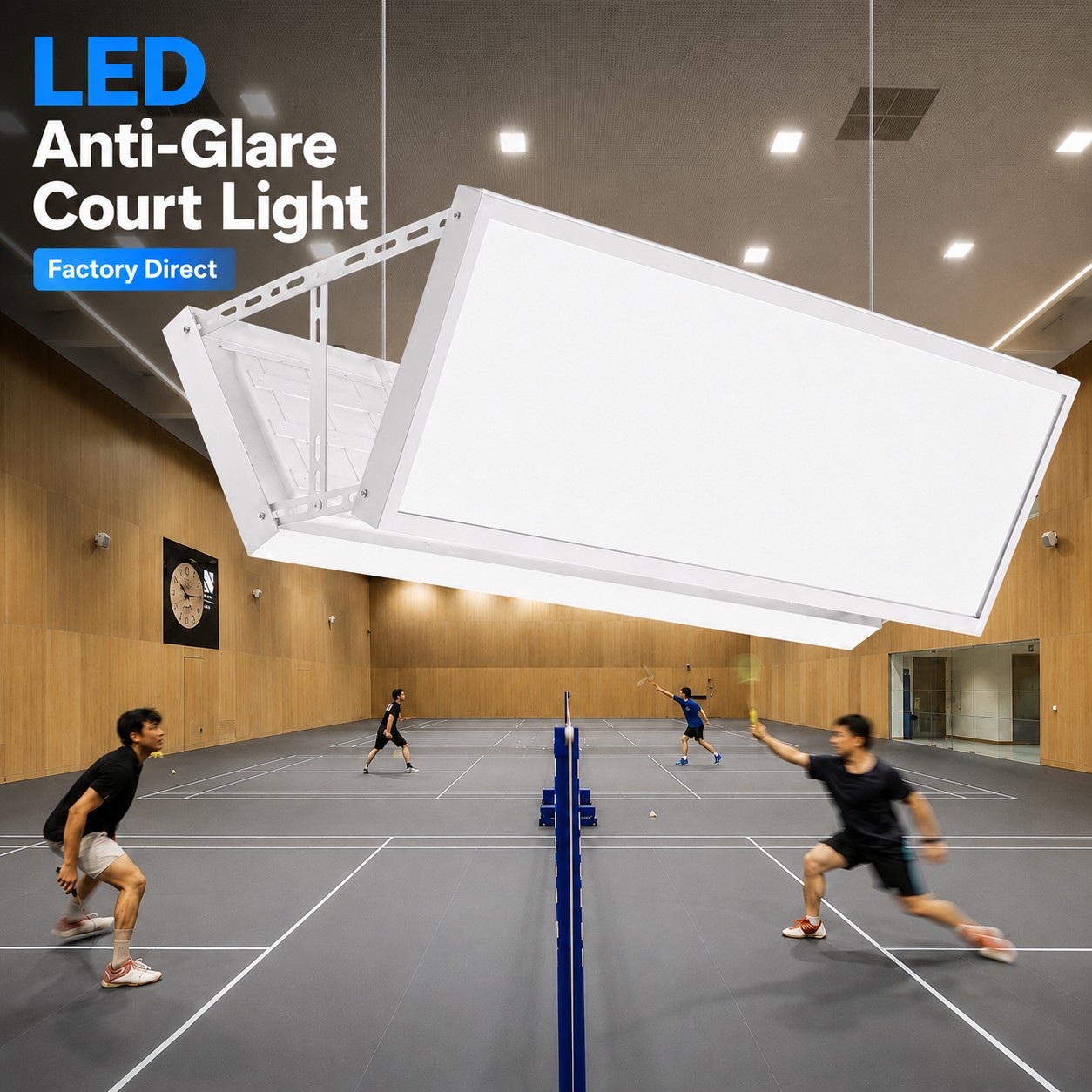 BD-001 LED Anti-Glare Badminton Court Panel Light