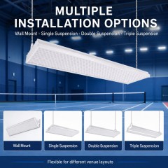 BD-005 Suspended Honeycomb Anti-Glare LED Badminton Court Light