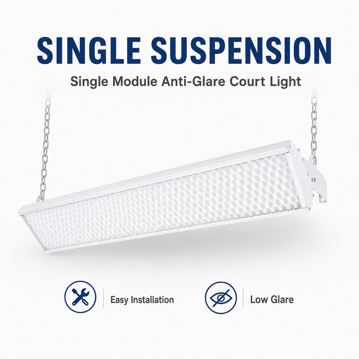BD-005 Suspended Honeycomb Anti-Glare LED Badminton Court Light