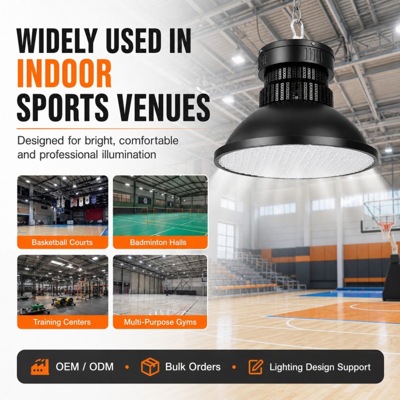 BD-006 Honeycomb Anti-Glare LED Sports High Bay Light