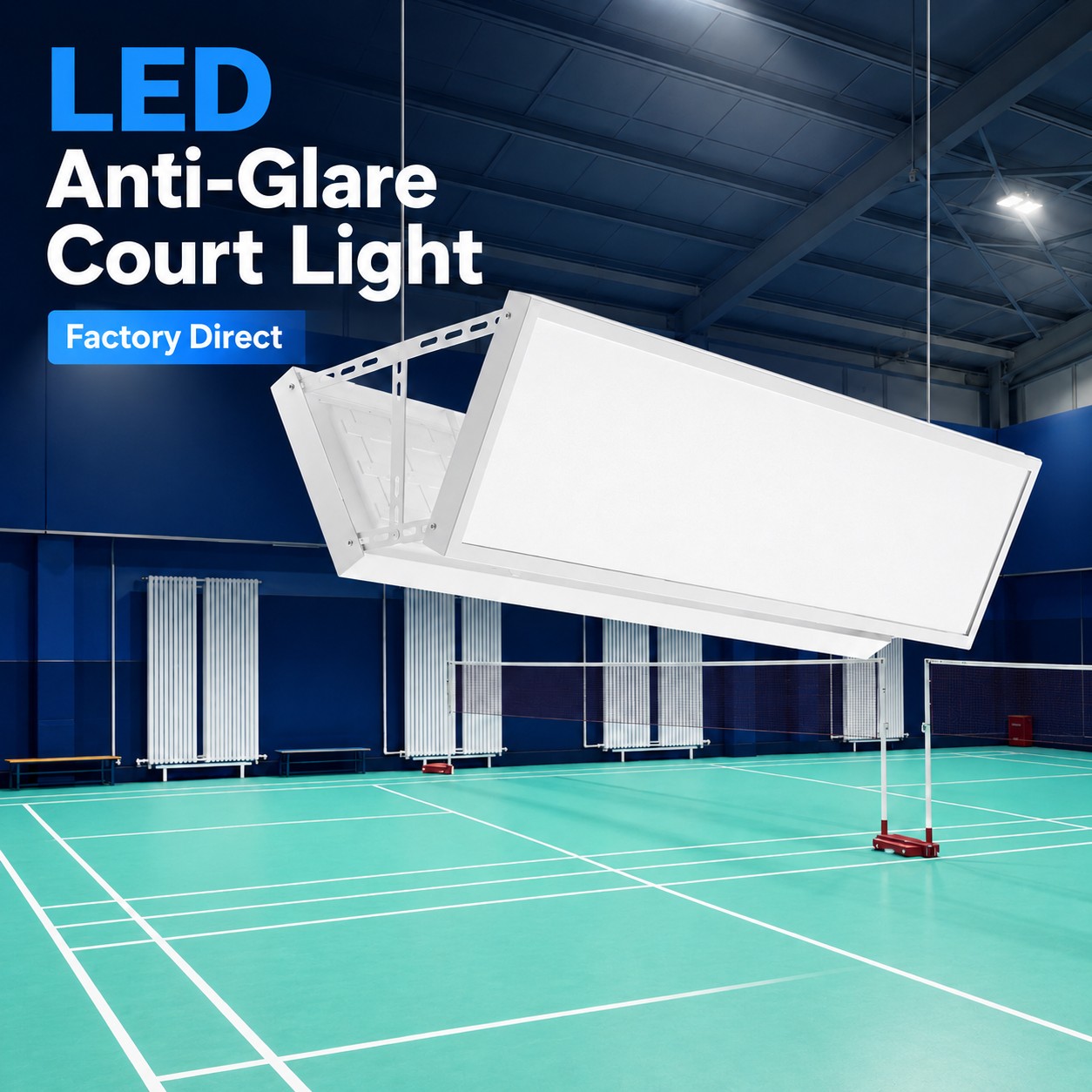 BD-001 LED Anti-Glare Badminton Court Panel Light