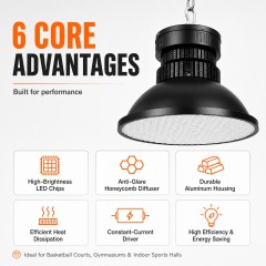 BD-006 Honeycomb Anti-Glare LED Sports High Bay Light