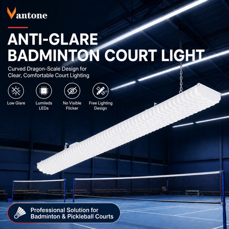 BD-003 Dragon-Scale Anti-Glare LED Badminton Court Light