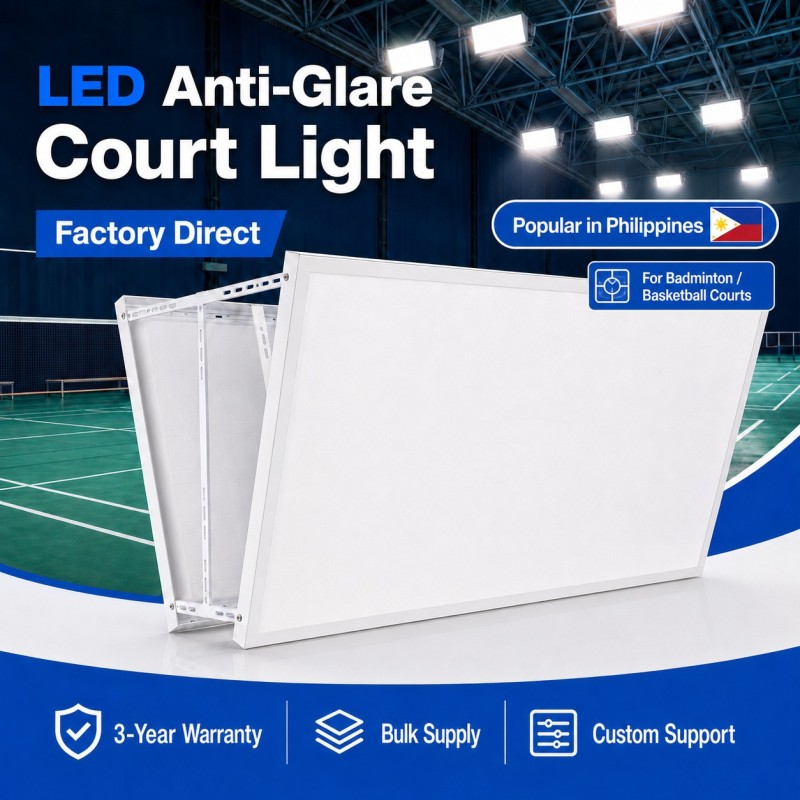BD-001 LED Anti-Glare Badminton Court Panel Light
