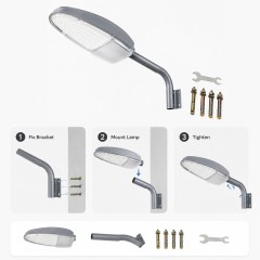 STL-004 IP65 Slim Aluminum LED Street Light