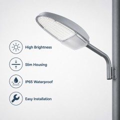 STL-004 IP65 Slim Aluminum LED Street Light