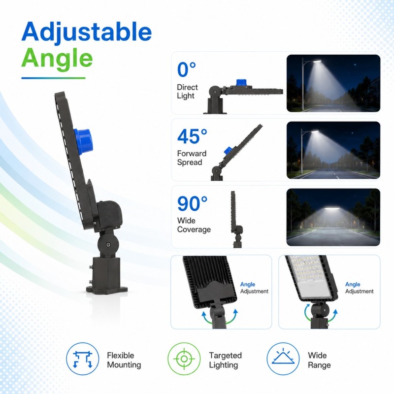 STL-005 IP66 Adjustable LED Shoebox Street Light 150W-240W