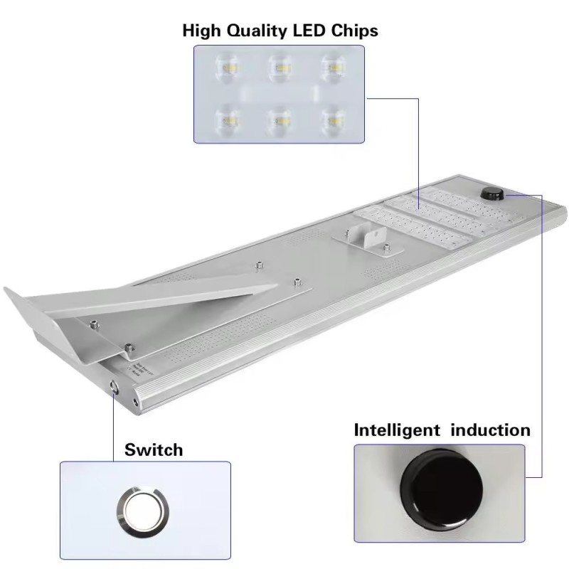 DL-YT-L White All-in-One Solar Street Light