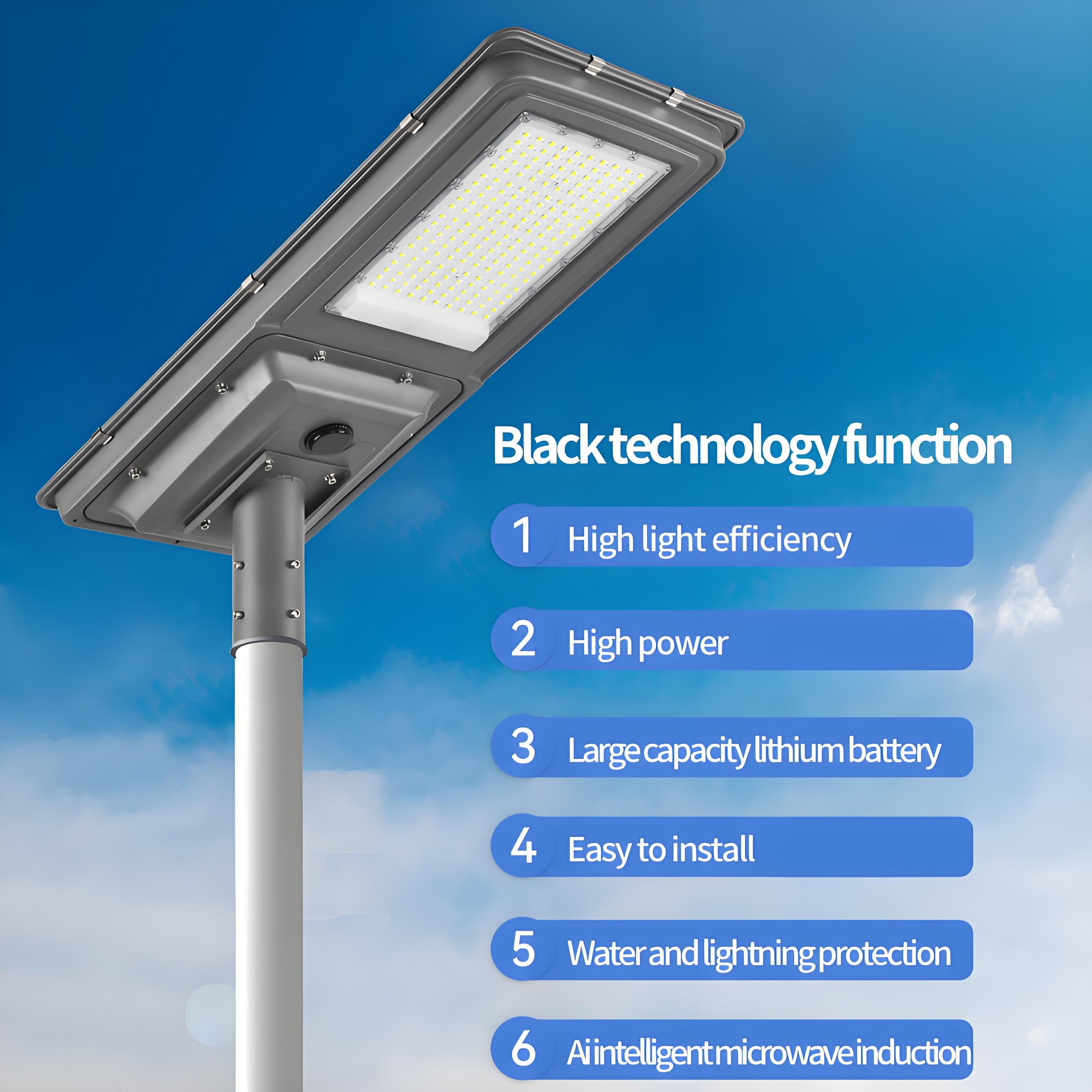 DL-YT-O All-in-One Solar Street Light 100W-300W