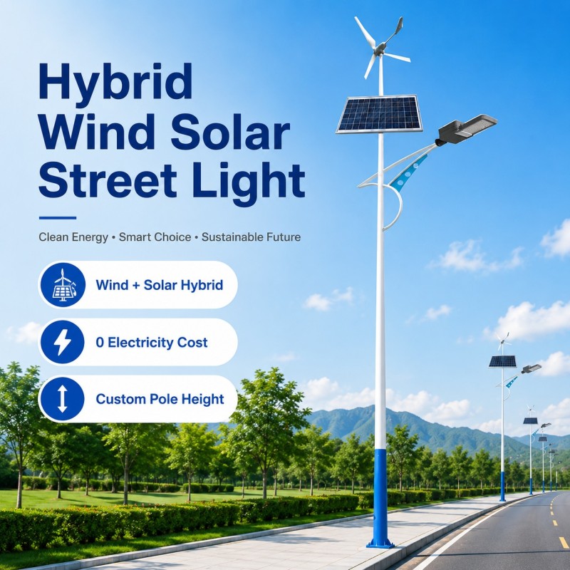 DL-YT-X Hybrid Wind Solar Street Light
