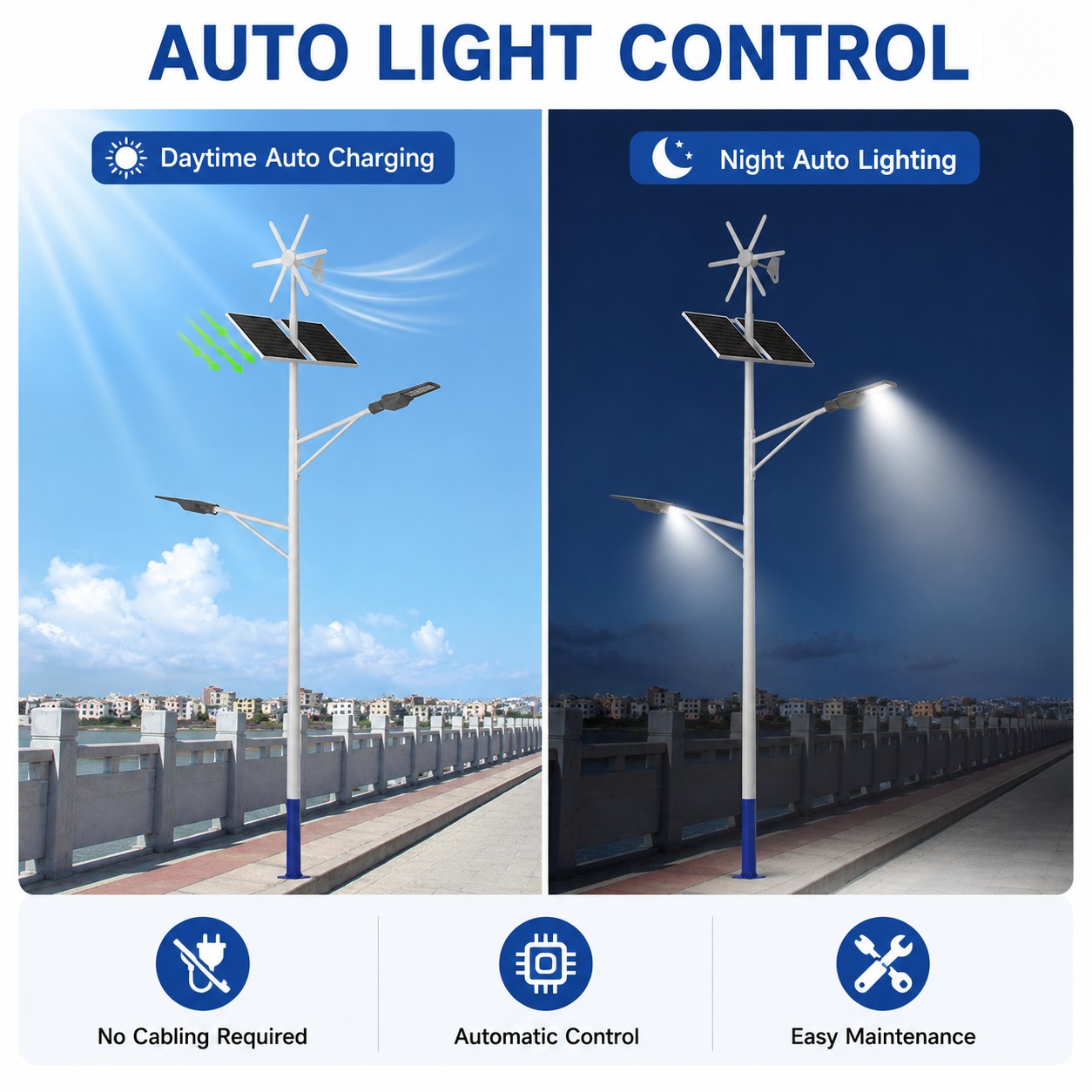 DL-YT-V Wind Solar Hybrid Street Light