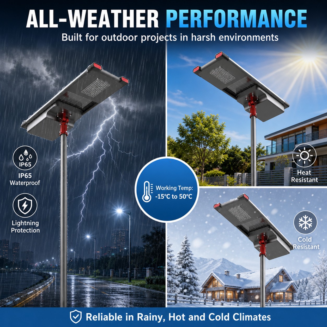 DL-YT-F Adjustable Integrated Solar Street Light 40W-120W