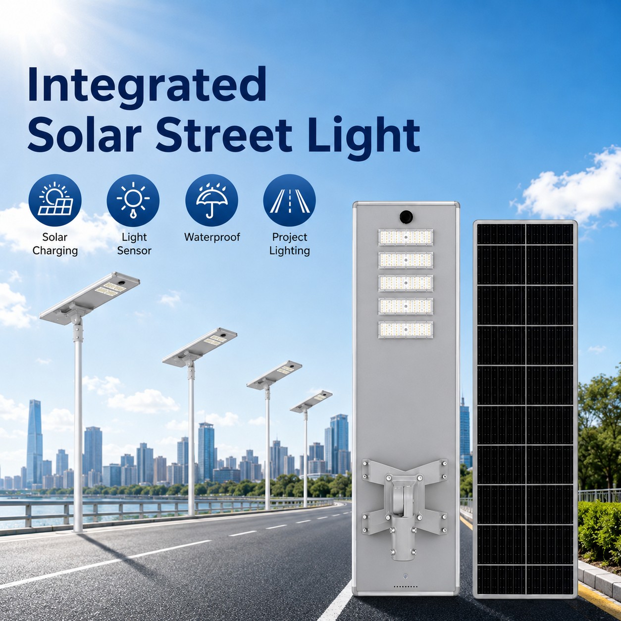 DL-YT-Y Engineering All-in-One Solar Street Light 50W-250W