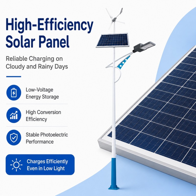 DL-YT-X Hybrid Wind Solar Street Light