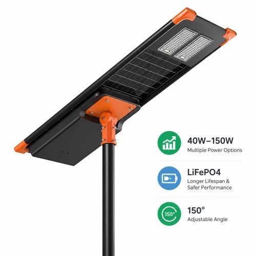 DL-YT-Z Adjustable All-in-One Solar Street Light 40W-150W