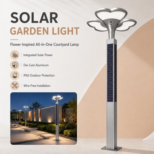 DL-YT-W Flower Solar Garden Light 60W