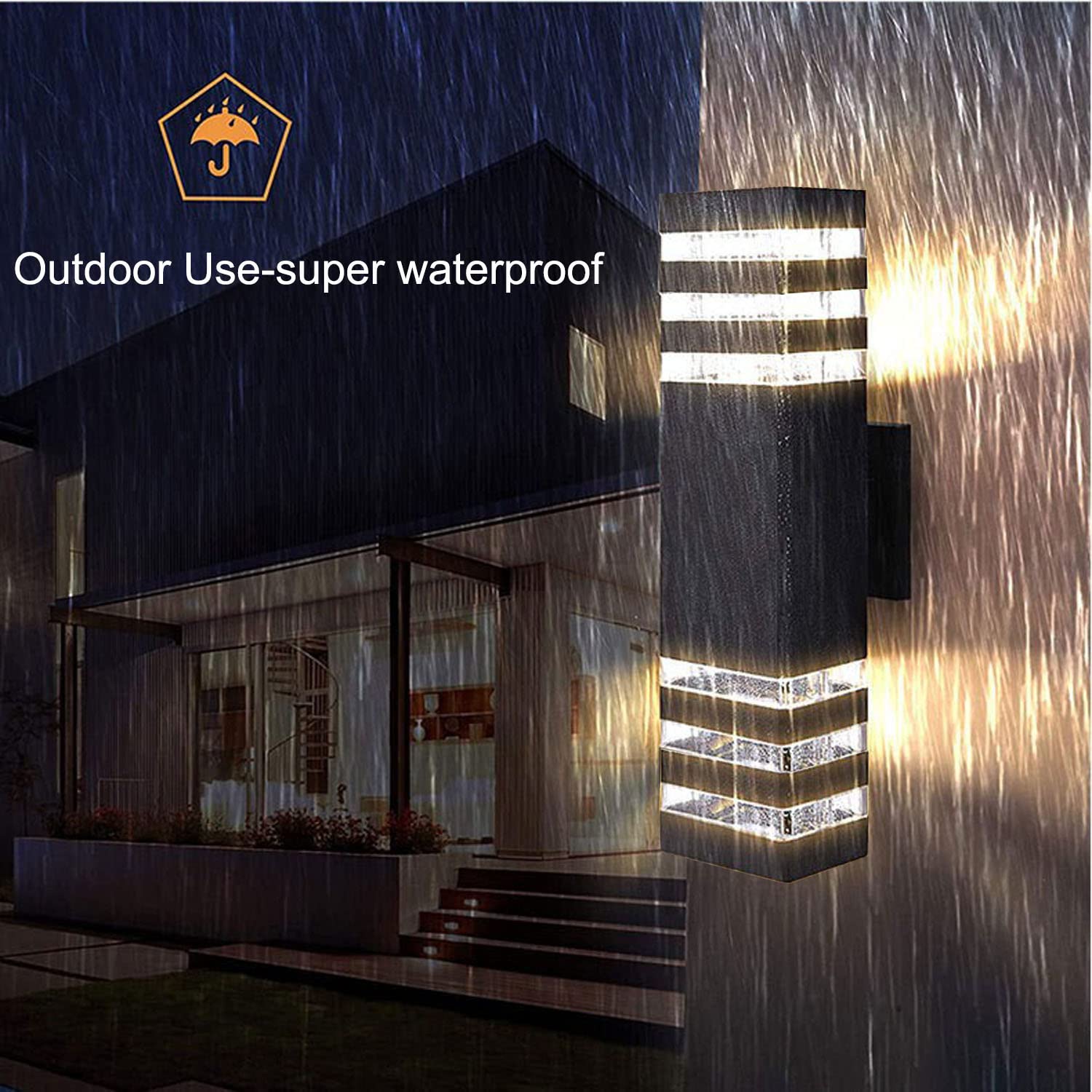 OD-002 GU10 E27 Up and Down Outdoor Wall Light