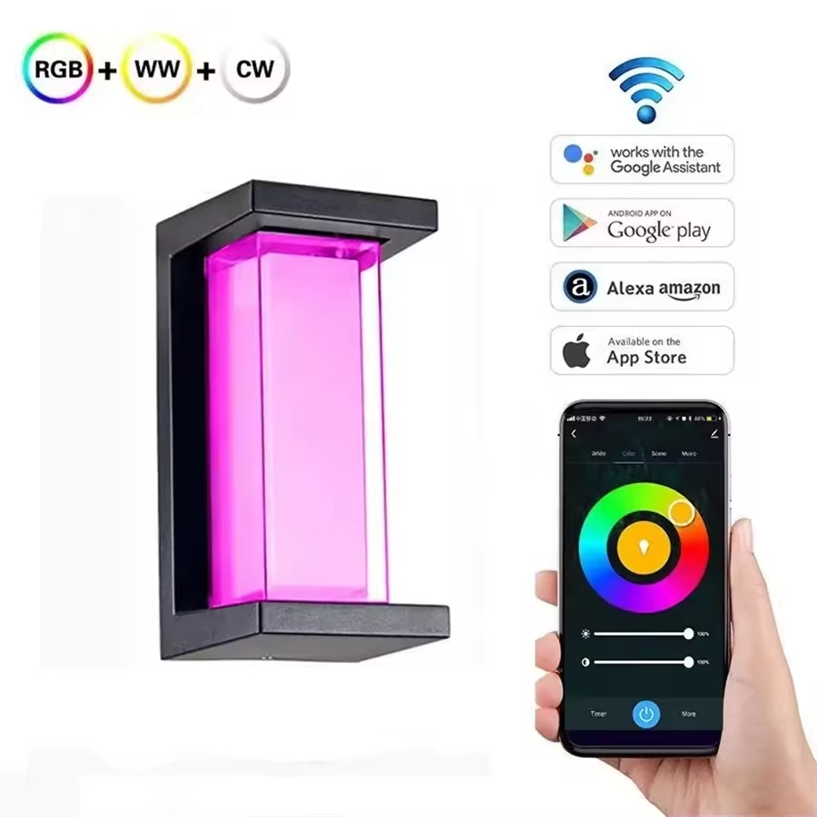 OD-012 Smart RGBWW WiFi Outdoor Wall Light
