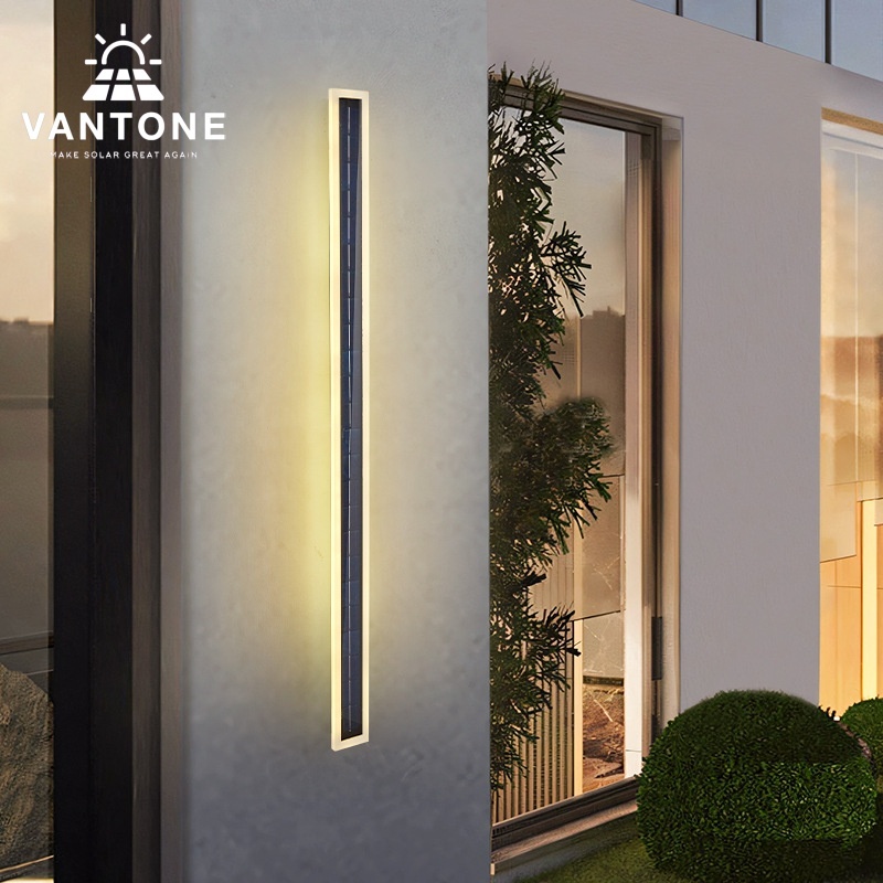 OD-007 Solar Panel Linear Outdoor Wall Light