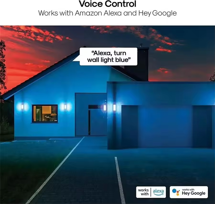 OD-012 Smart RGBWW WiFi Outdoor Wall Light
