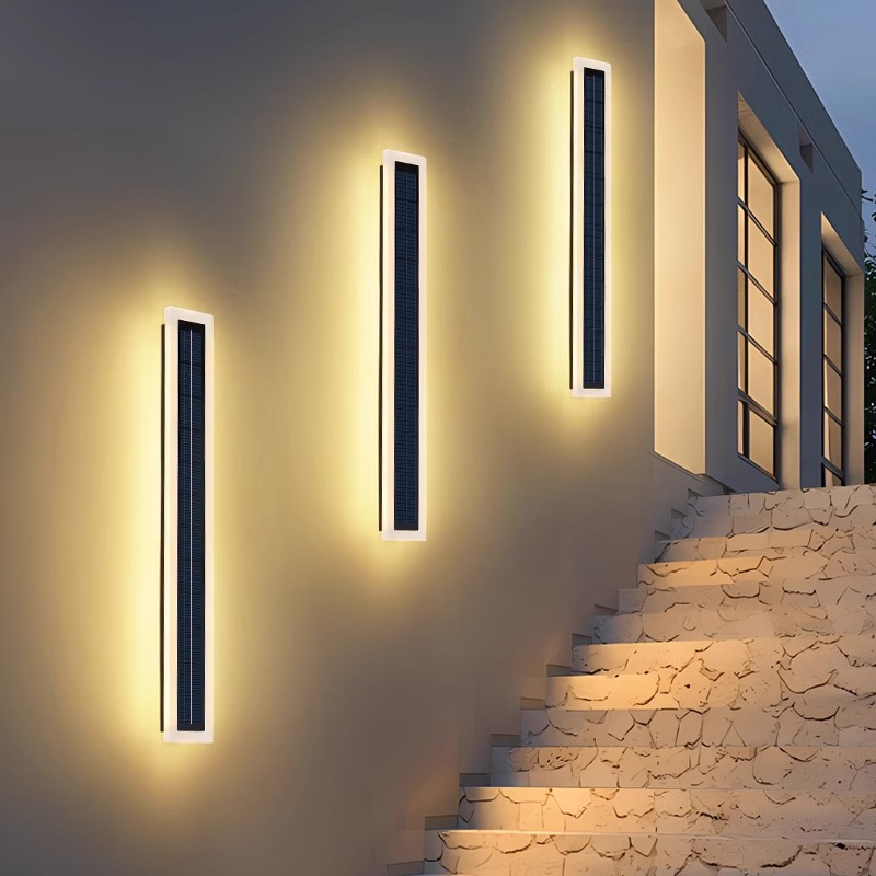 OD-007 Solar Panel Linear Outdoor Wall Light