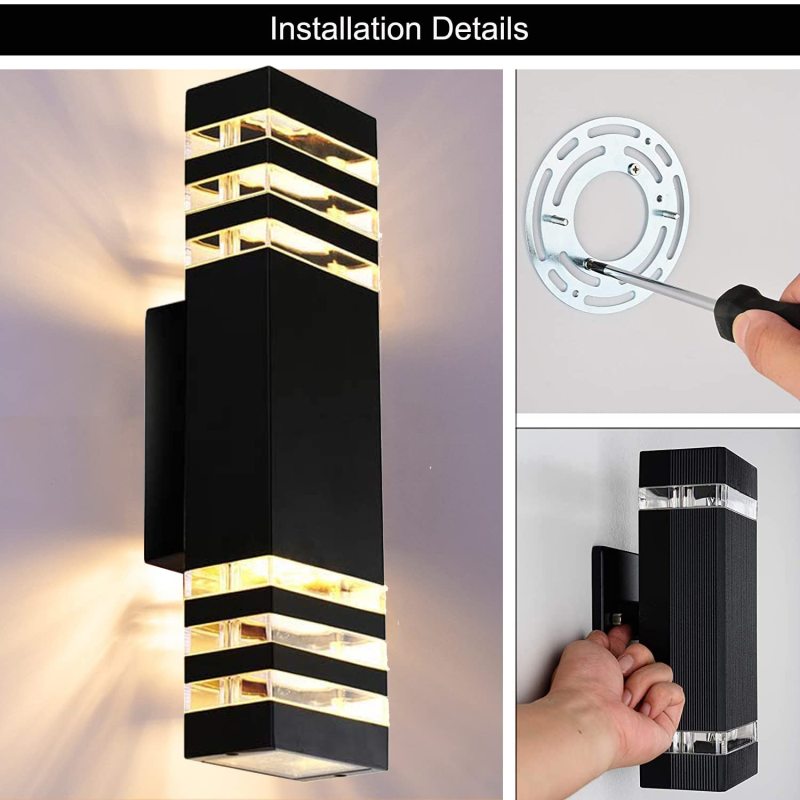 OD-002 GU10 E27 Up and Down Outdoor Wall Light