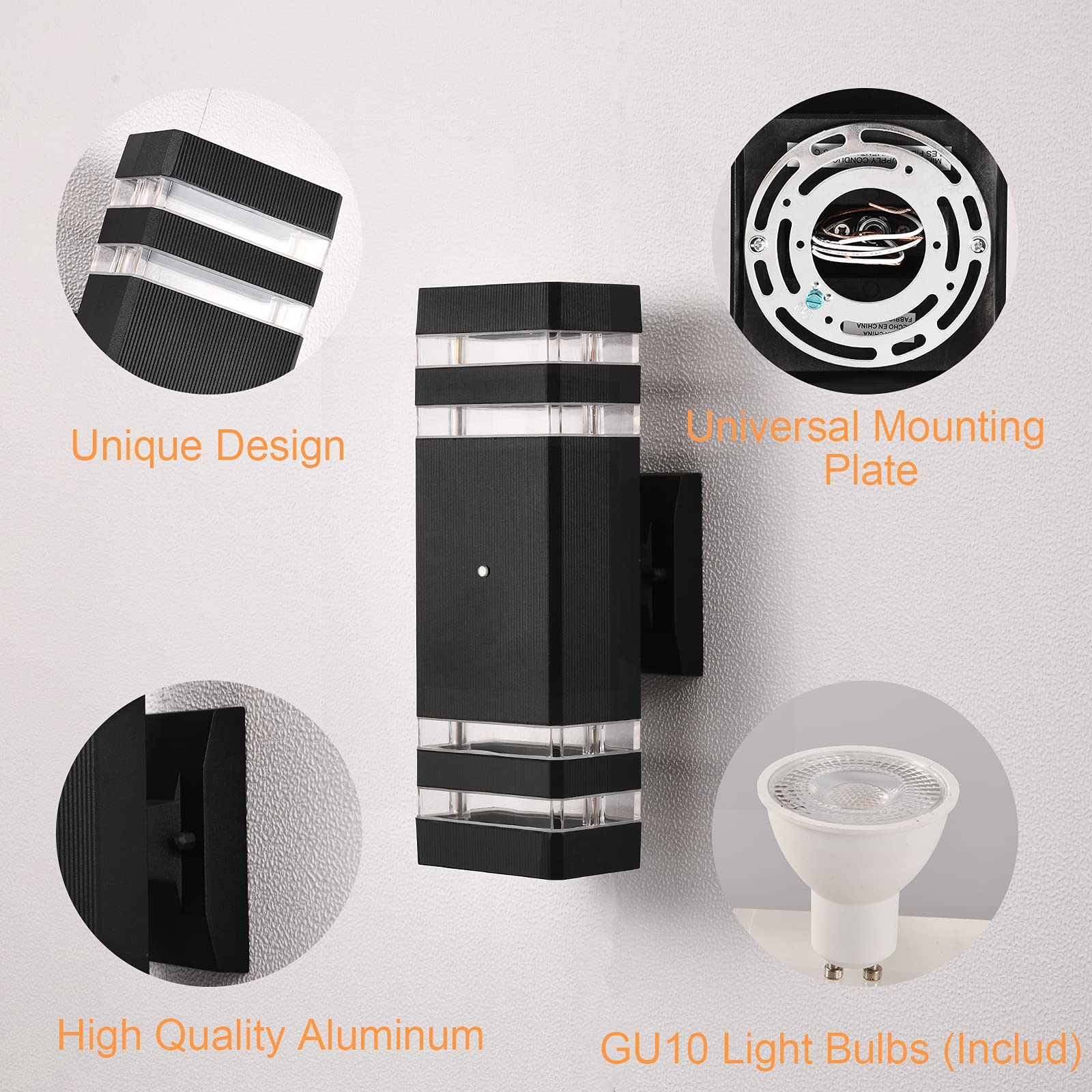 OD-003 Dusk-to-Dawn Sensor Up and Down Wall Light