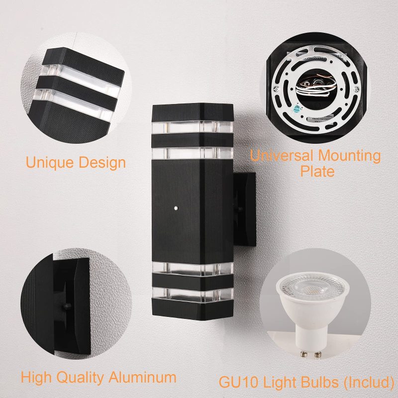 OD-003 Dusk-to-Dawn Sensor Up and Down Wall Light