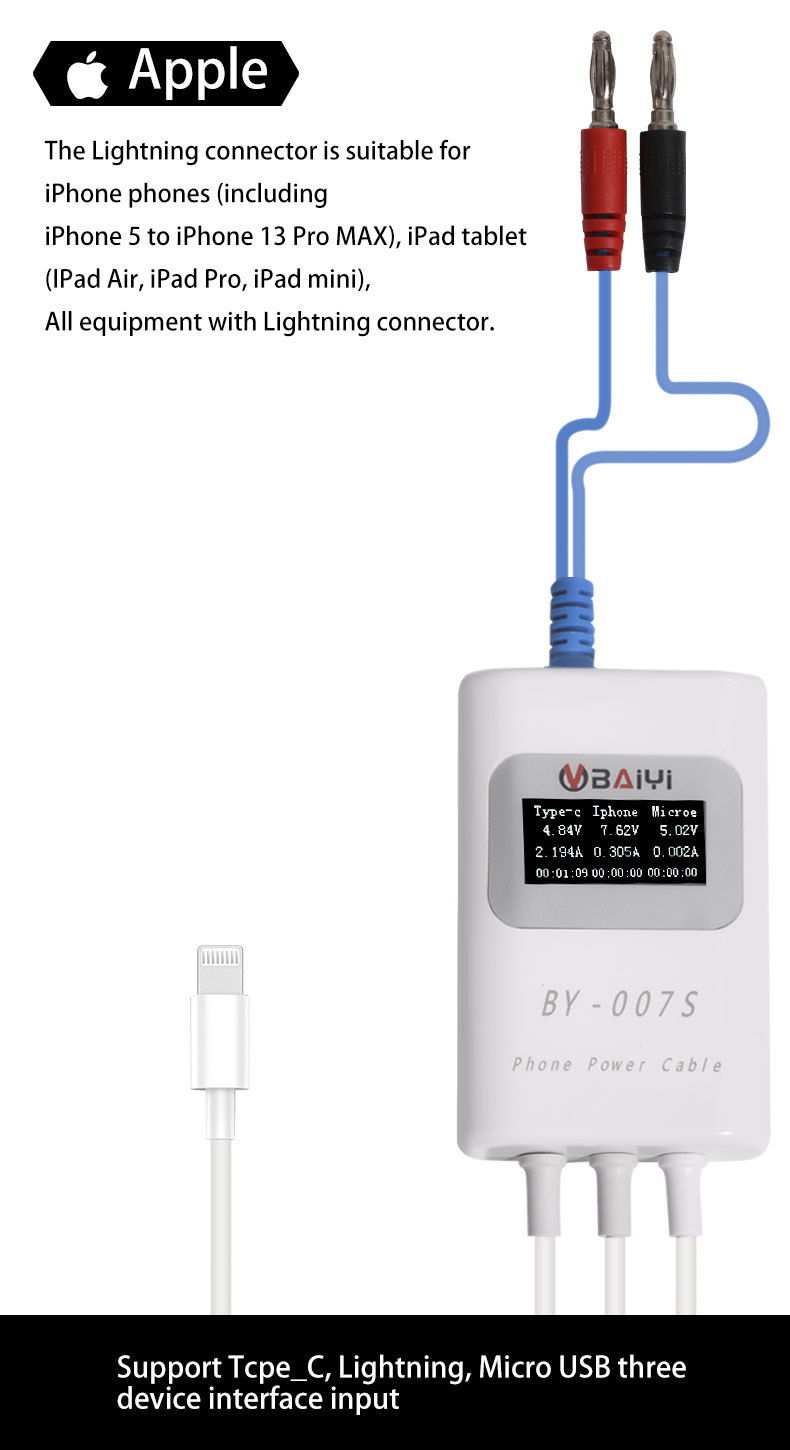 BY-007S Mult-Function Smart Mobile Phone Charging Detection Line