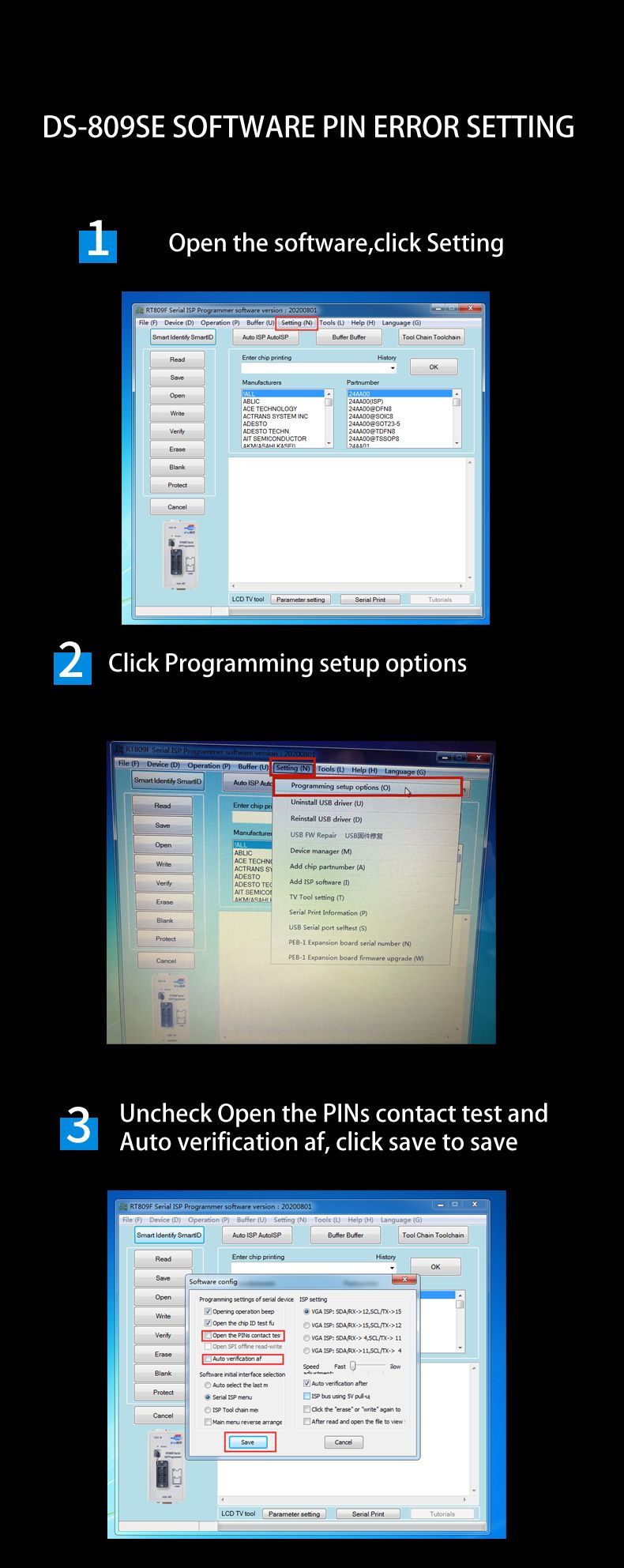 DS-809SE EFI Unlock Tool