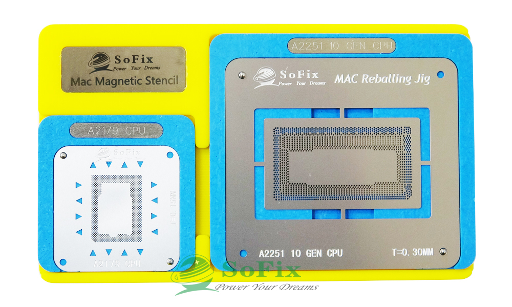 Inter CPU Reballing Jig with Stencil ,2013-2020 CPU BGA Reballing Kit