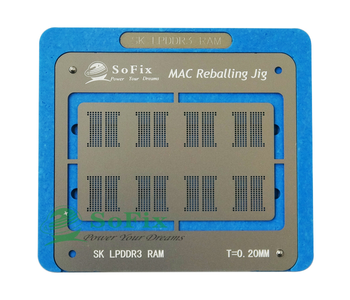 2010-2020 RAM Reballing Jig with Stencil ,Memory BGA Reballing Kit