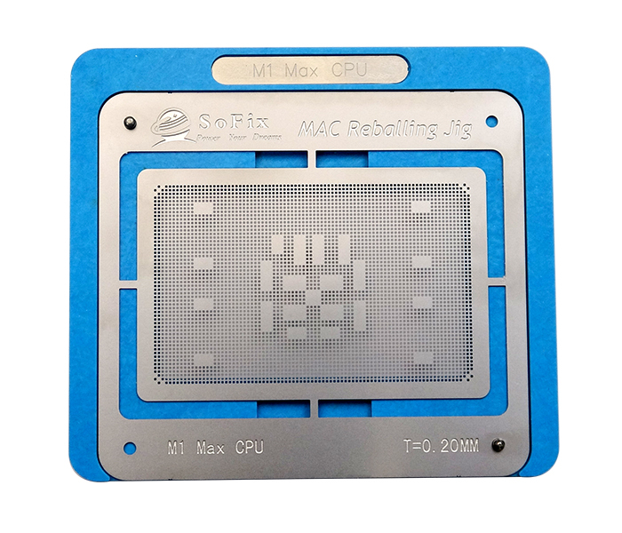 Inter/M1 CPU Reballing Jig with Stencil ,2013-2021 CPU BGA Reballing Kit