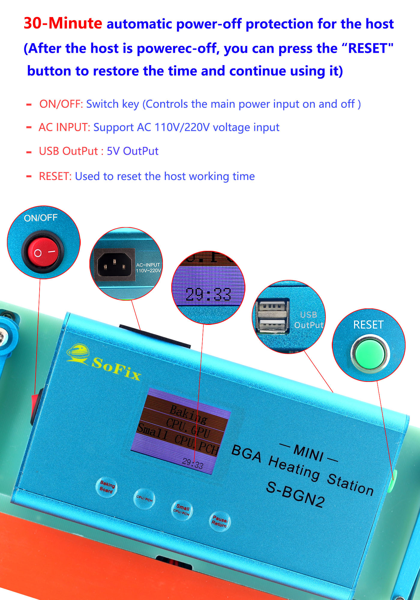 MINI BGA Heating Station S-BGN2