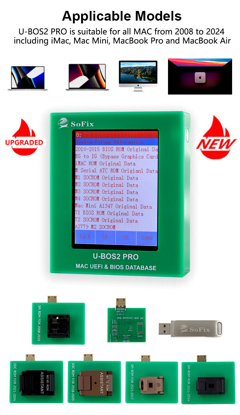 U-BOS2 PRO Mac UEFI and BIOS DATABASE