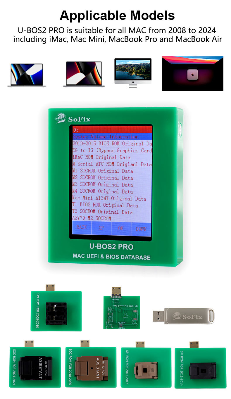U-BOS2 PRO Mac UEFI and BIOS DATABASE